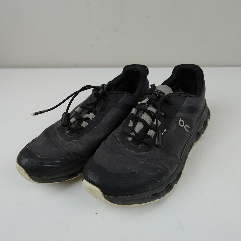 On Cloud Running Waterproof Shoes Youth Size 6 Black CloudTec Trail Sneakers